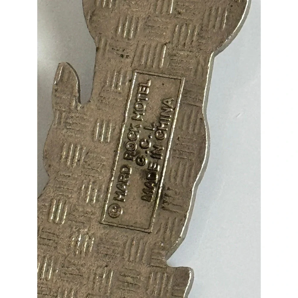 Hard Rock Hotel Las Vegas Motorcycle Keychain Green Enamel Souvenir Biker Metal